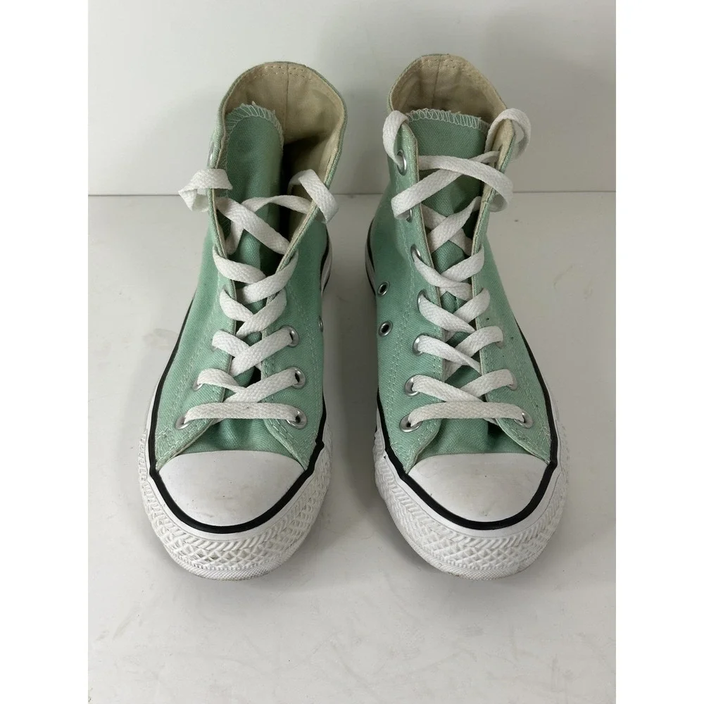 Converse, Chuck Taylor All Star Hi Top‎ Sneakers, Unisex M3/W5, Aphid Green - Picture 8 of 8